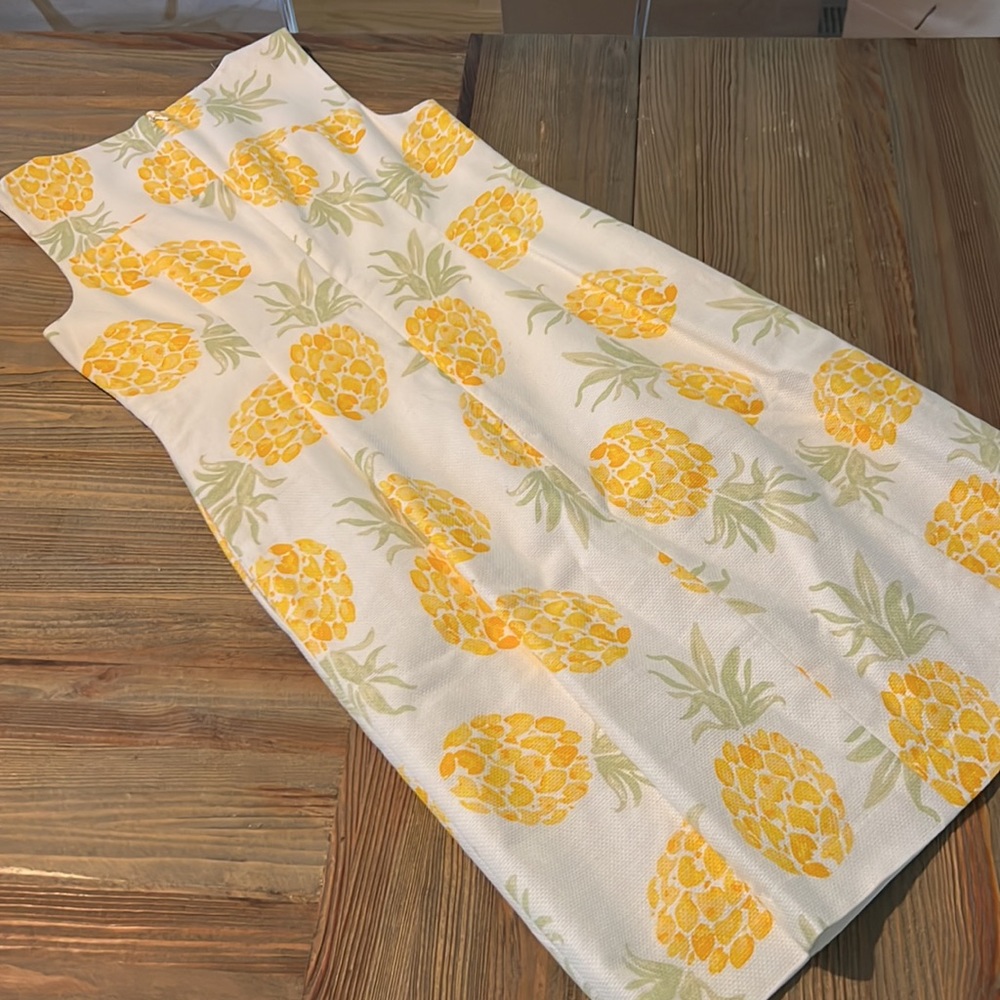 Brooks Brothers Pineapple Dress 2Petite - Picture 5 of 8